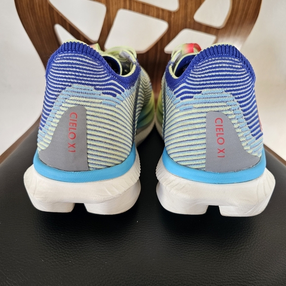 Hoka Cielo X1 Carbon Fiber Plate Evening Sky/Lettuce Ultra-Fast Road Racer Shoes - Picture 3 of 10